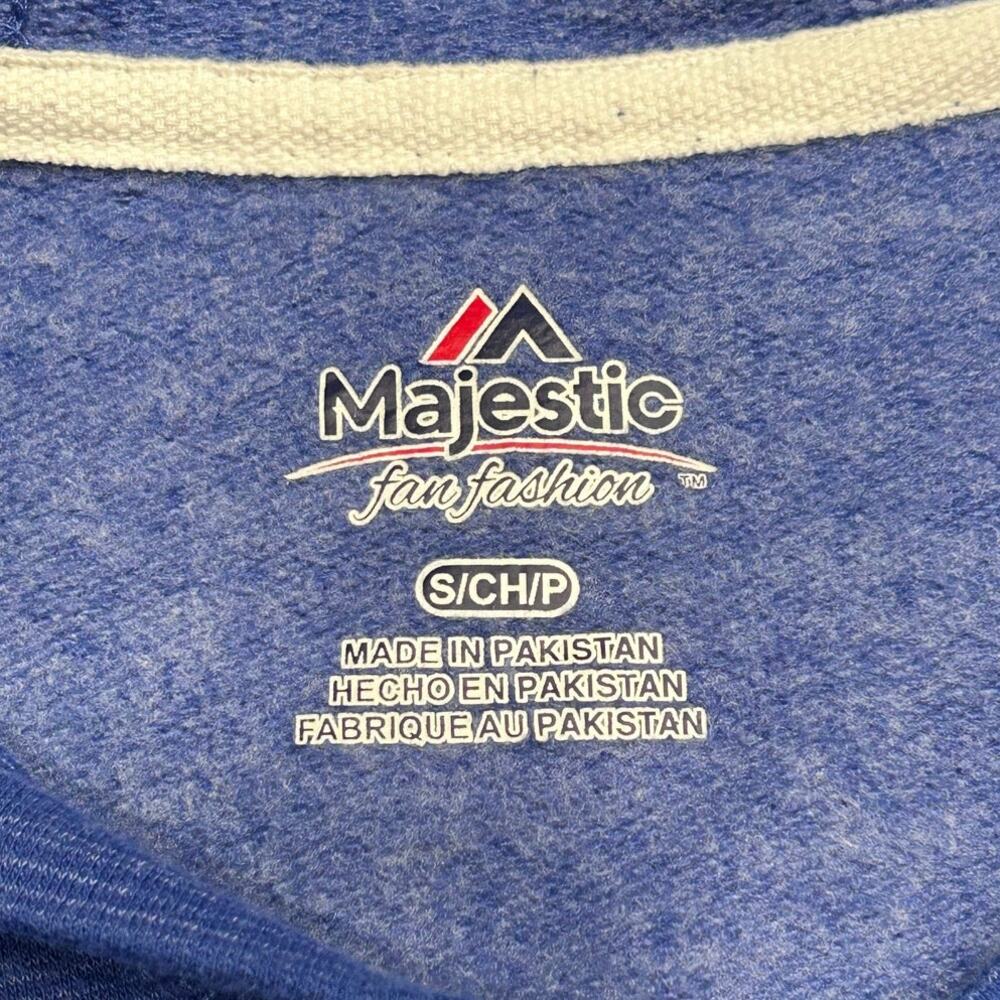 Majestic MLB Los Angeles Dodgers Hoodie Women’s Small Blue Lightweight Pullover - Picture 4 of 7